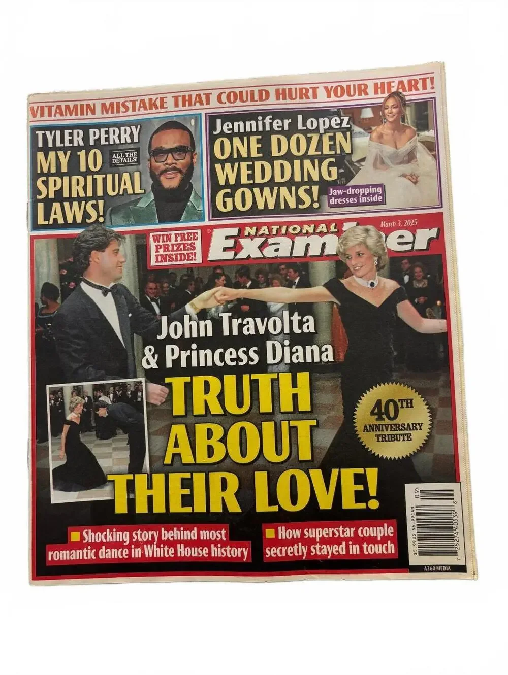Issue Featuring John Travolta & Princess Diana Cover Story